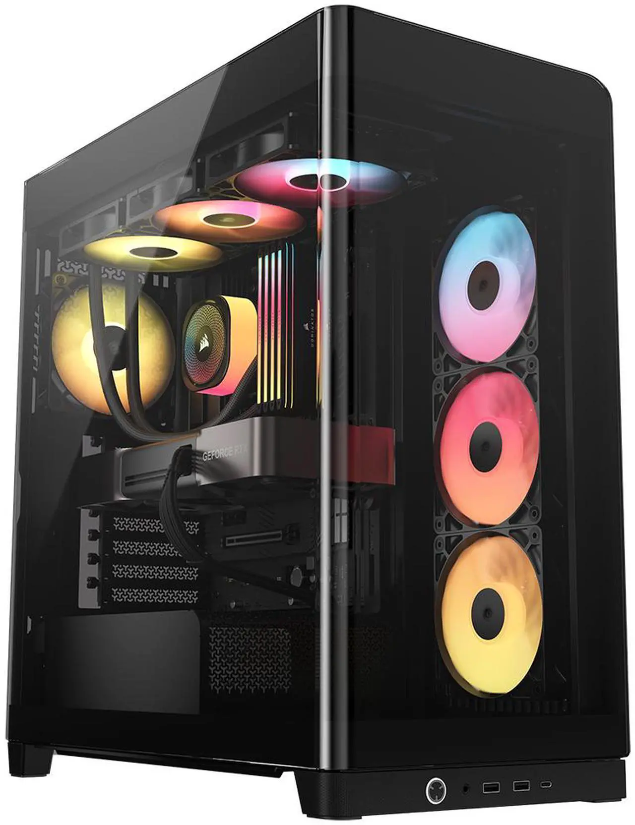 CORSAIR FRAME 4500X RS-R ARGB Panoramic Glass Mid-Tower PC Case – Panoramic Glass Exterior – InfiniRail