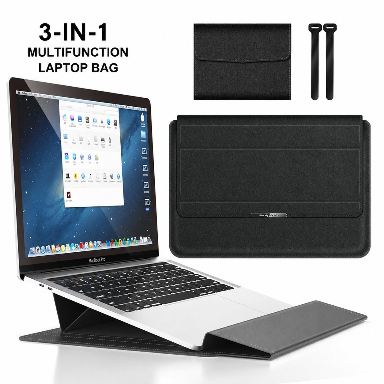 HAWK LP3 15 Inch Black Premium Laptop Sleeve