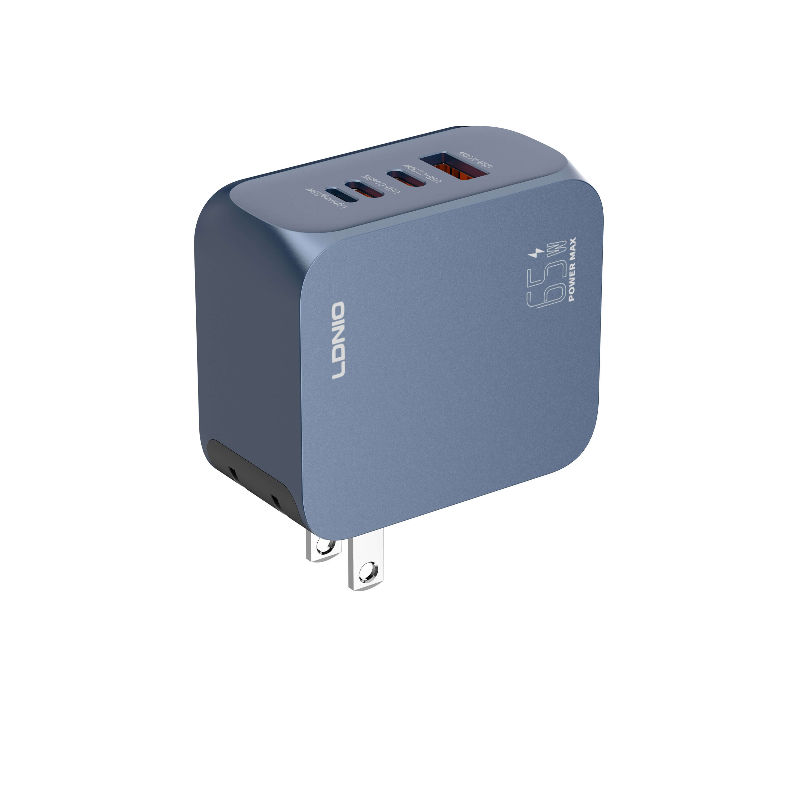 LDNIO Q7 65W GaN Portable Fast Charger 1A 2C 1L Travel Adapter With C to C Cable
