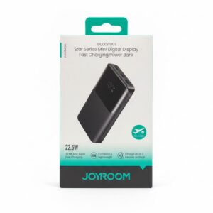 JOYROOM MINI JR-QP191 10000mAh Star Series 22.5W Digital Display Fast Charging Power Bank Black