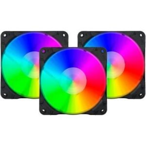 Redragon GC-F007 Computer Case 120mm PC Cooling Fan (Pack of 3)