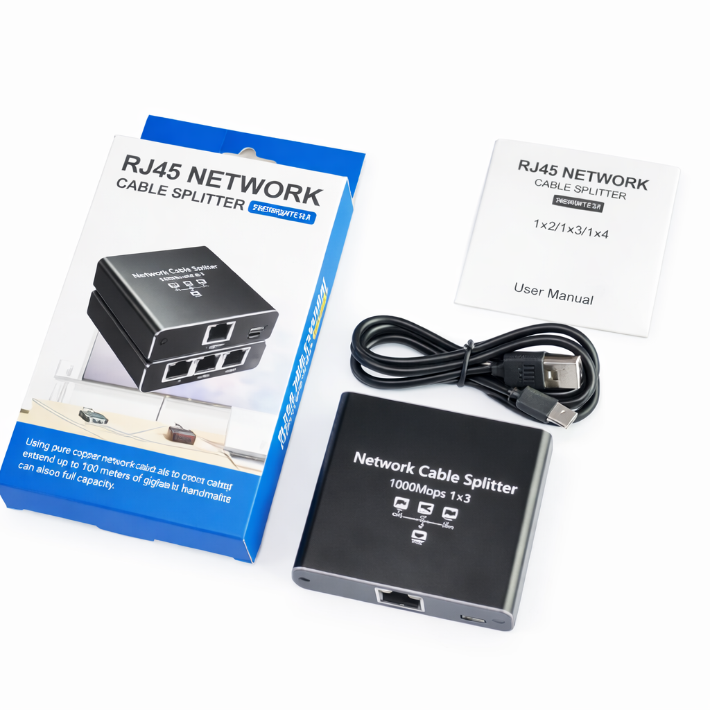 RJ45 NETWORKCABLE SPLITTER (1000Mbps 1×3)