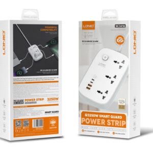 LDNIO SC3416 3 AC Outlets 4 USB Power Strip