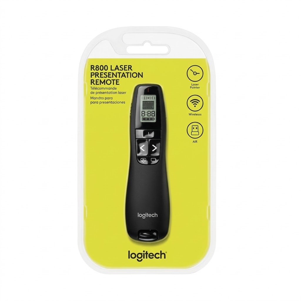 Logitech R800 Wireless Presenter (green laser pointer)