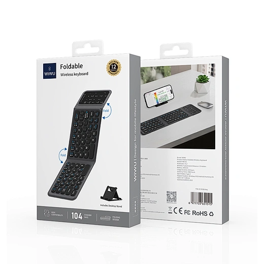 WIWU FMK-05 Foldable Wireless Keyboard Grey