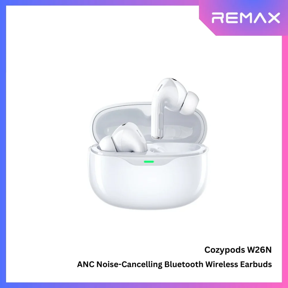 REMAX CozyPods W26N ANC Noise Cancelling Stereo Wireless Earbuds - Image 2