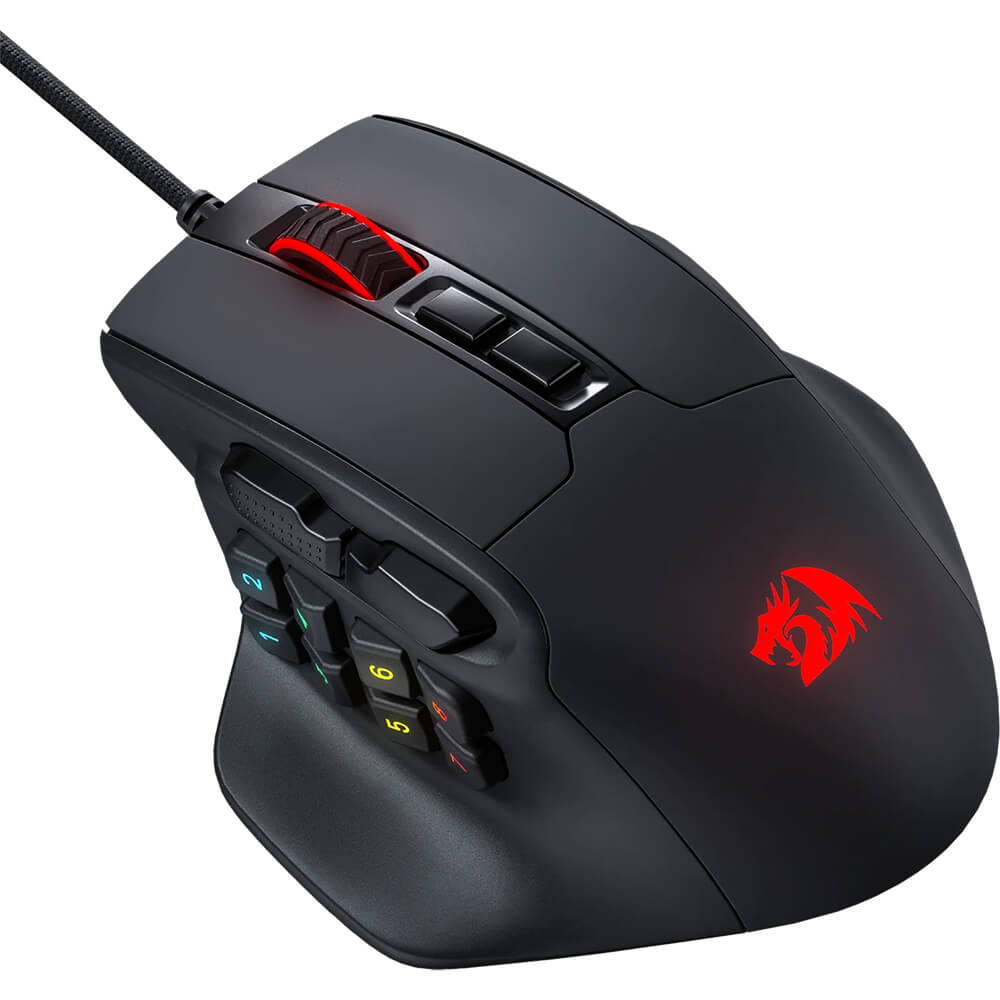 Redragon M811 AATROX MMO Wired RGB Gaming Mouse (Black)