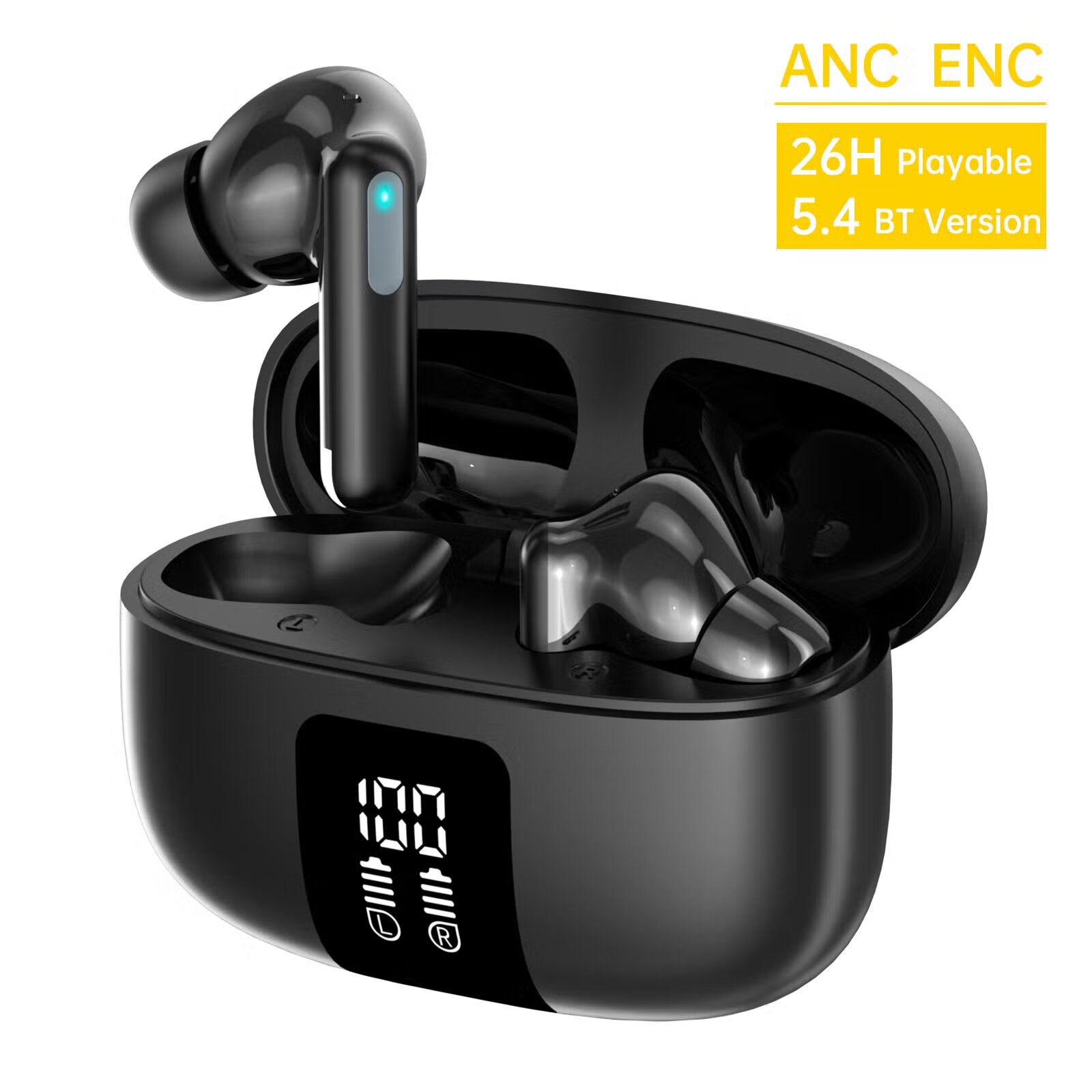 Aspor A639 ANC & ENC Wireless Earbuds 26h Total Battery Life - Image 2