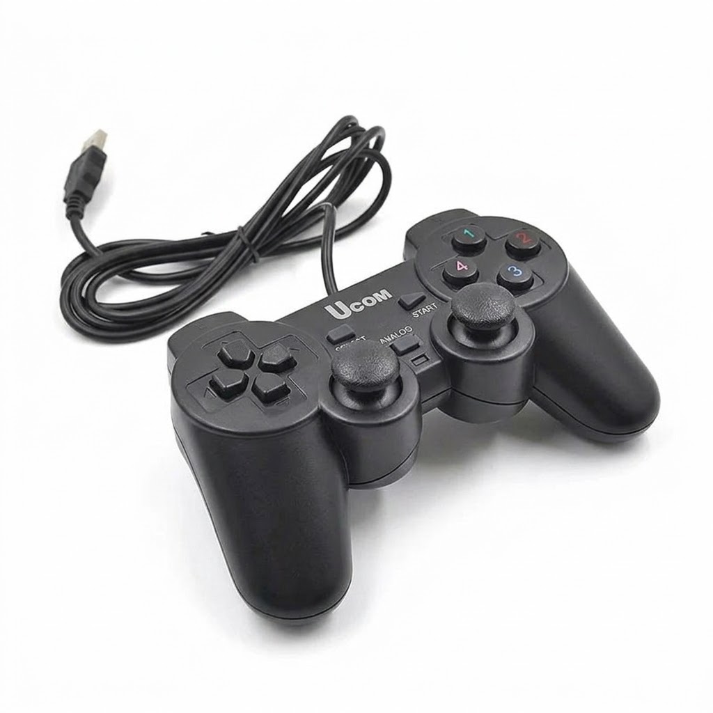 Ucom JoyStick Gamepad Kit For PC Wired USB 2.0 Black Gamepad Joystick Joypad Game Controller For PC Laptop Computer For Win7/8/10 XP - Image 2