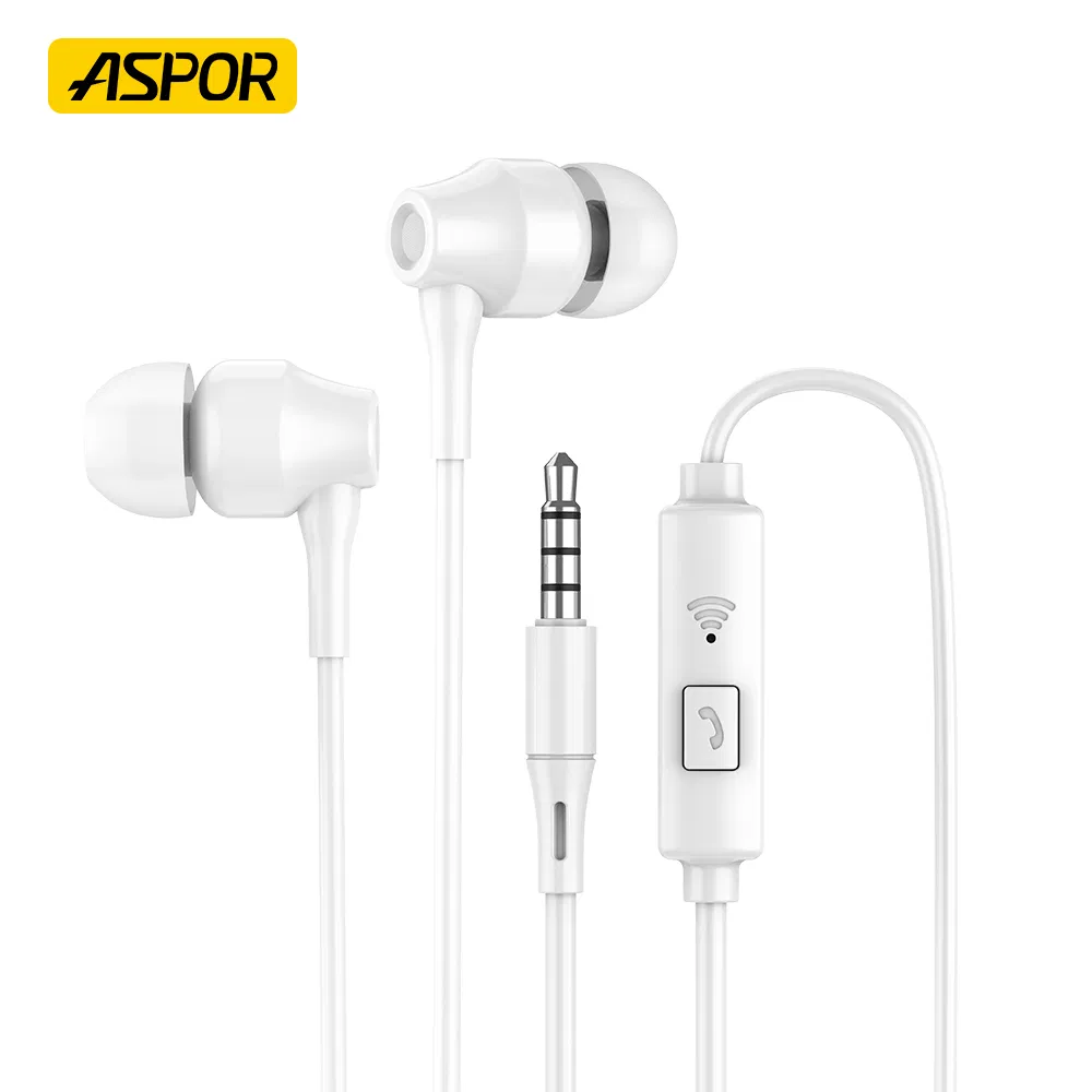 Aspor A202 DC 3.5mm Earphone Smart Surround Mic + Pause Button 1.2m Earphone - Image 2
