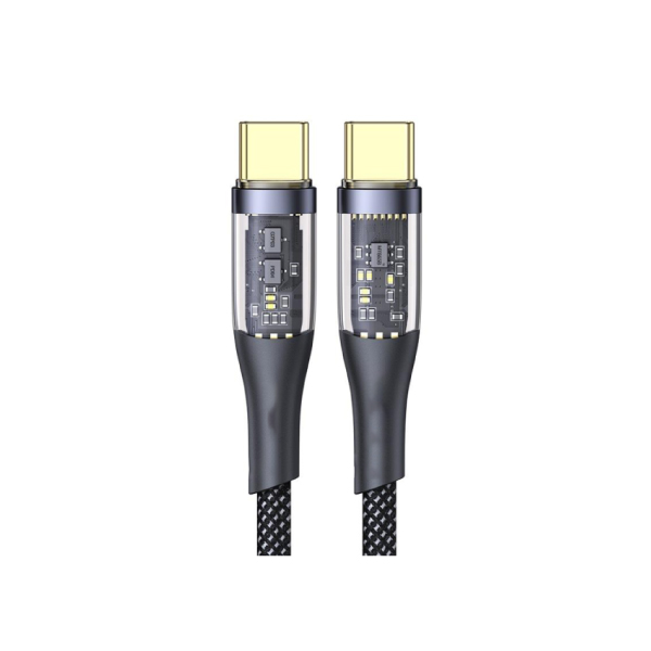 Aspor A153 240W LED Light Type-C to Type-C PD Fast Charging Cable – 1.8M - Image 2