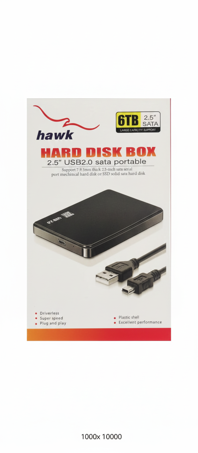 HAWK 2.5″ HDD Case USB 2.0 - Image 2
