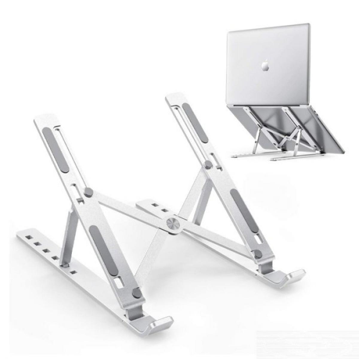 Portable & Foldable Aluminium Laptop Stand SILVER - Image 2