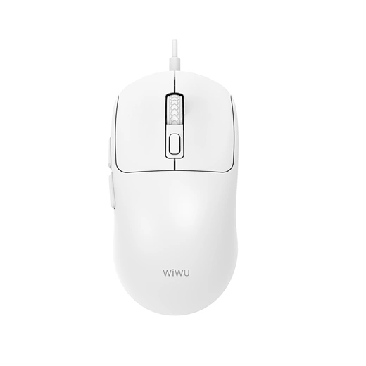 WIWU WM111 White Wired Office Mouse 6-Button Layout for Enhanced Productivity - Image 2