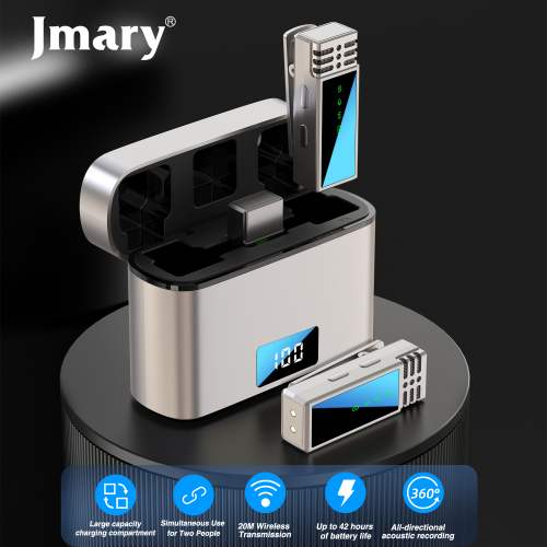 Jmary MW-15 2.4G IPHONE Dual Wireless Microphone For Mobile - Image 2