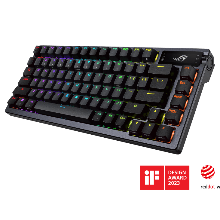 ASUS ROG Azoth M701 TKL Wireless Gaming Keyboard – Black (NX Red Switches with PBT Keycaps) - Image 2