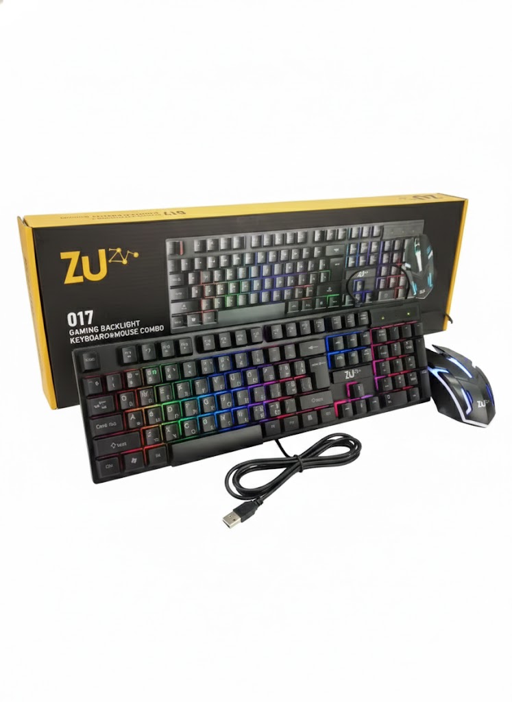 ZU 017 RGB Backlight Keyboard and Mouse Set - Image 2