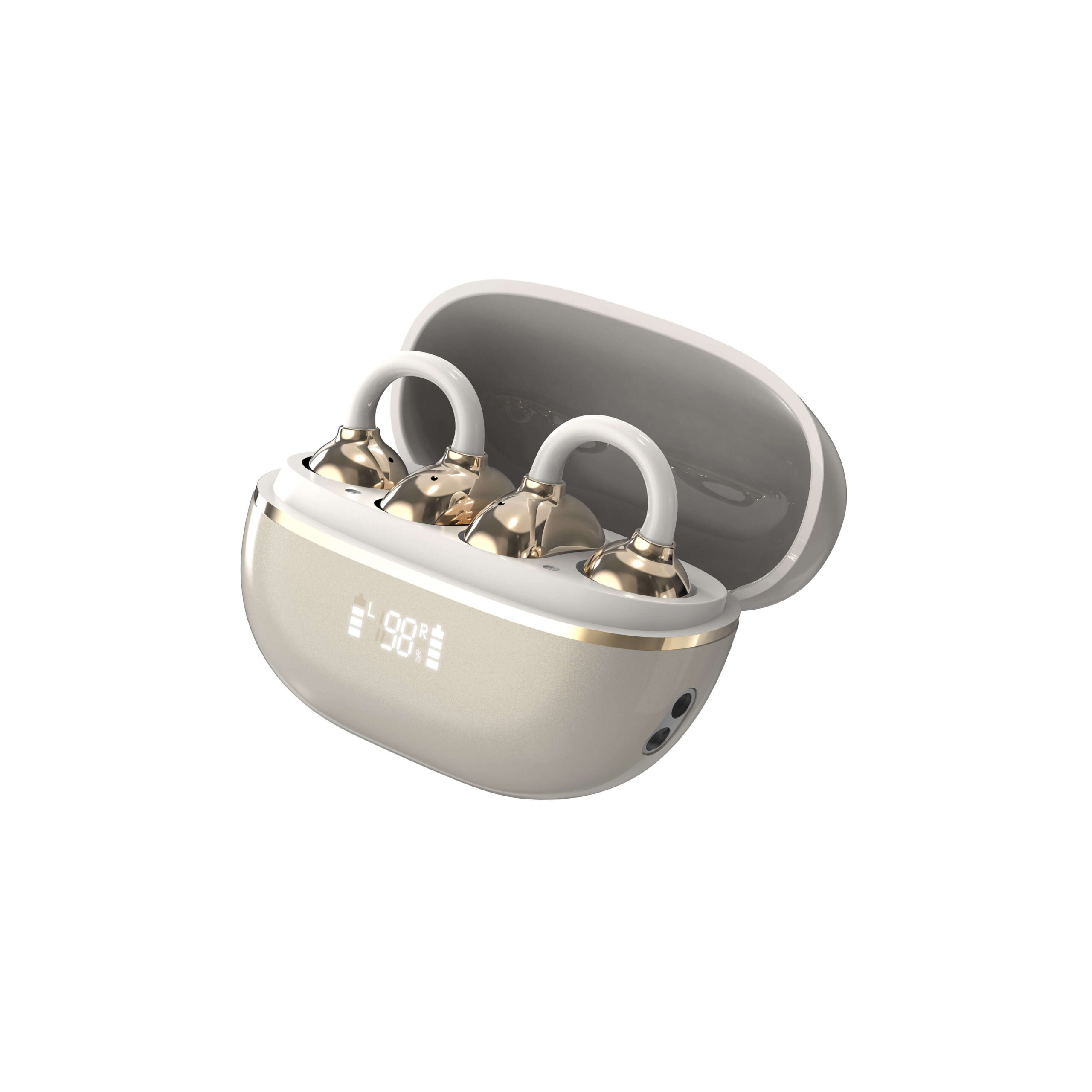 LDNIO T09 Wireless Stereo Earphones – Bluetooth 5.4, Low Latency Gaming, Touch Control GOLD - Image 2