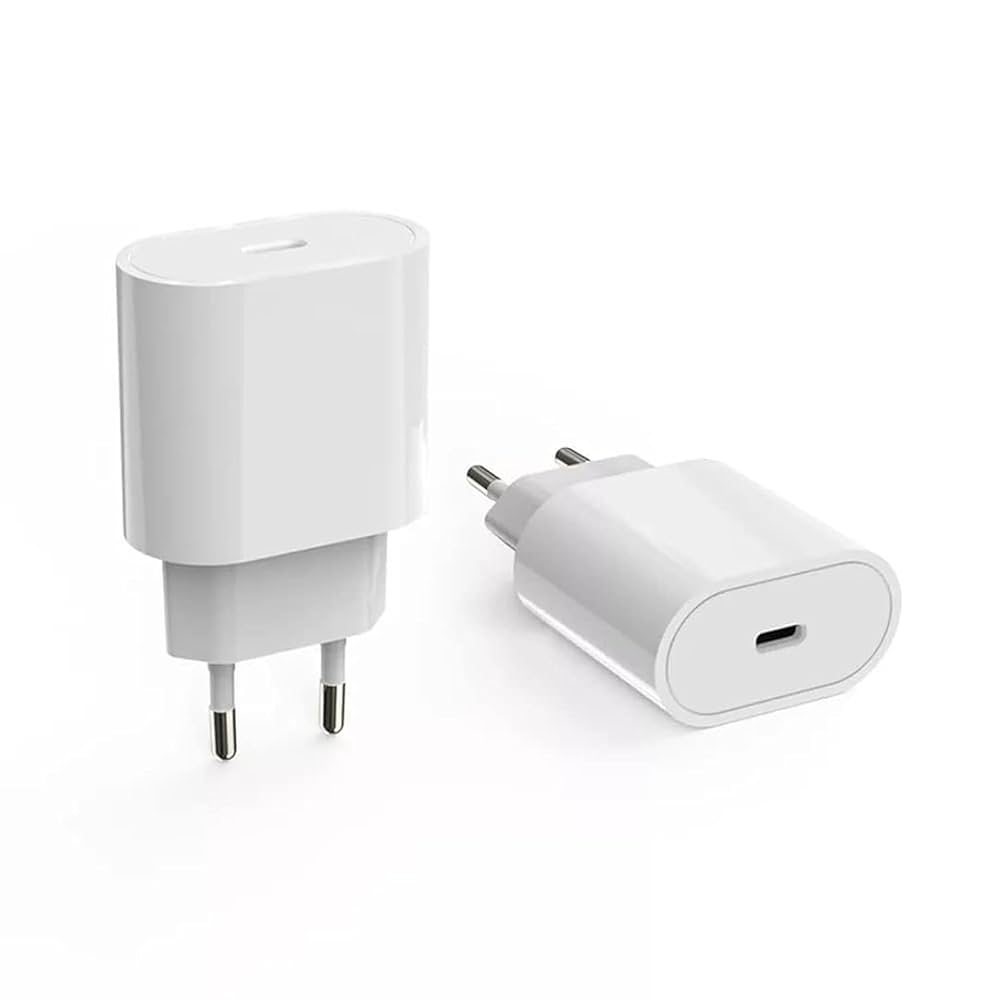APPLE Type-C PD 20W Power Adapter Charger 2 Pin (EU Pin) with NFC - Image 2