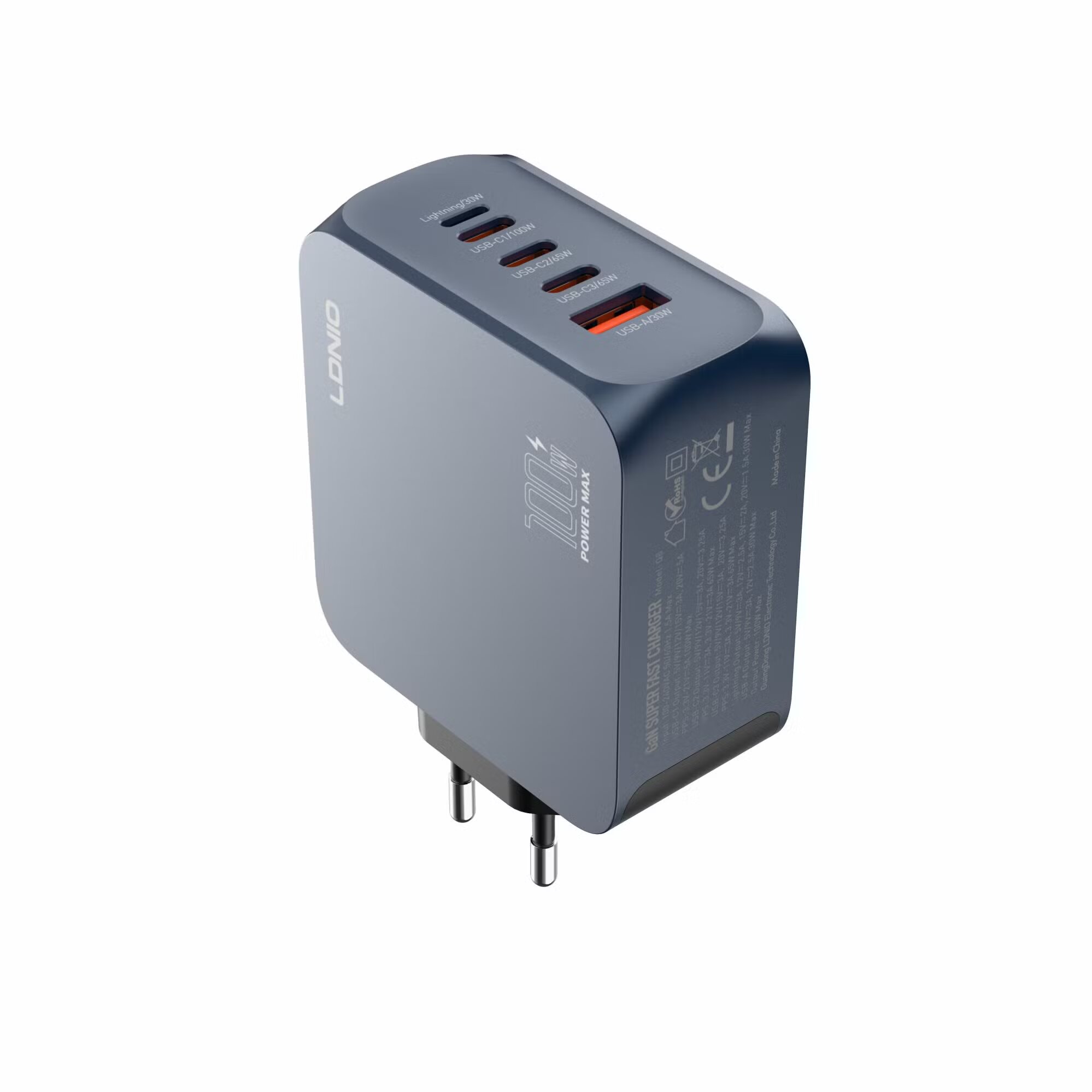 LDNIO Q8 Quick Mobile Charger Fast Charging Gan100w Usb c Charger for macbook Phone - Image 2