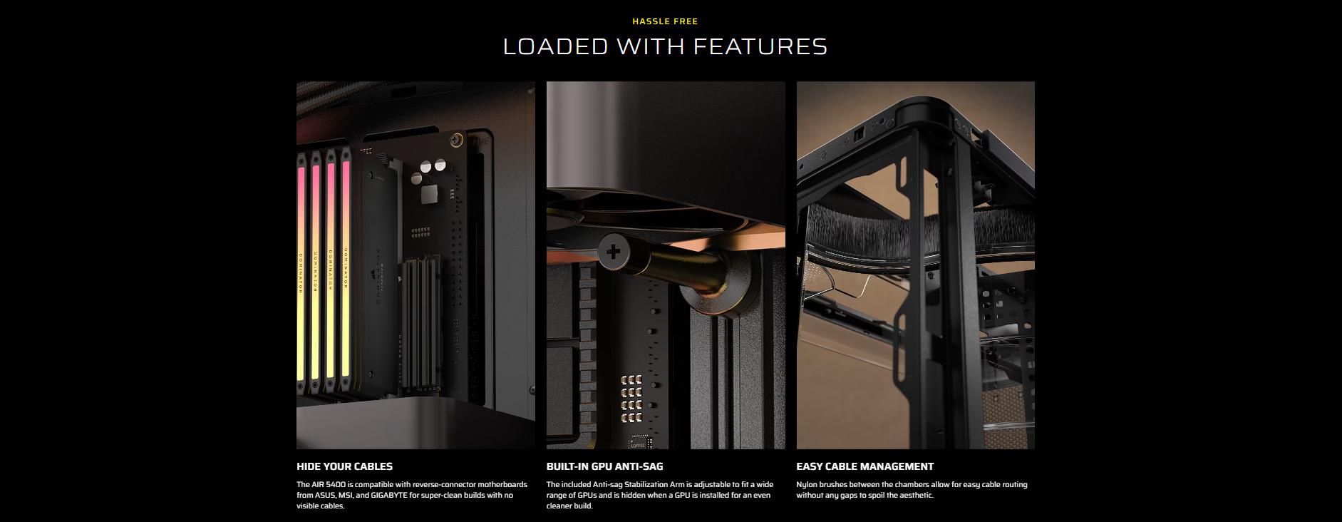 AIR 5400 RS-R ARGB Triple Chamber Mid-Tower PC Case - Image 2