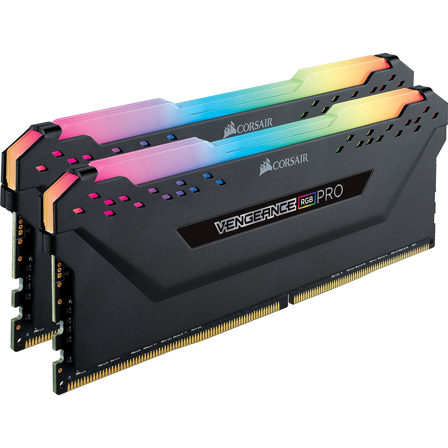 CORSAIR VENGEANCE® RGB PRO 32GB (2 x 16GB) DDR4 DRAM 3600MHz C18 Memory Kit — Black - Image 2