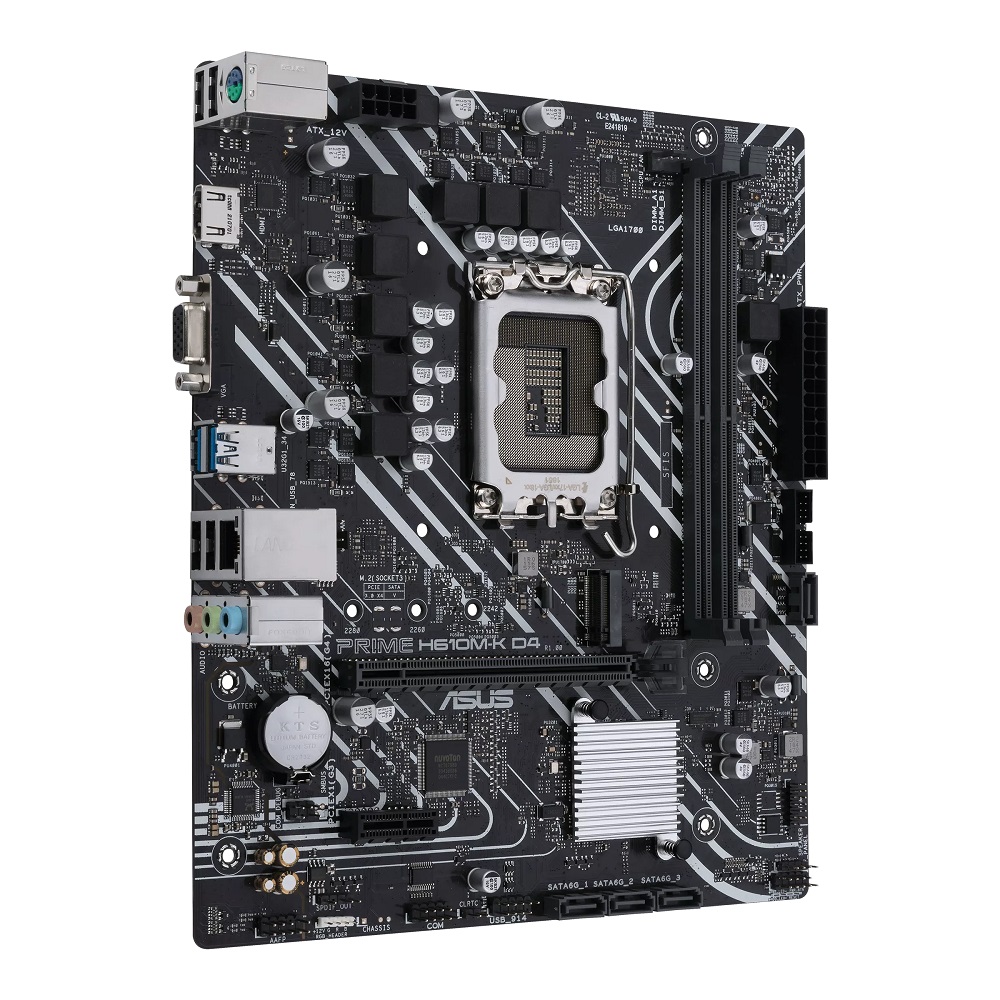 ASUS Prime H610M-K D4 LGA 1700 Mic-ATX Motherboard - Image 2