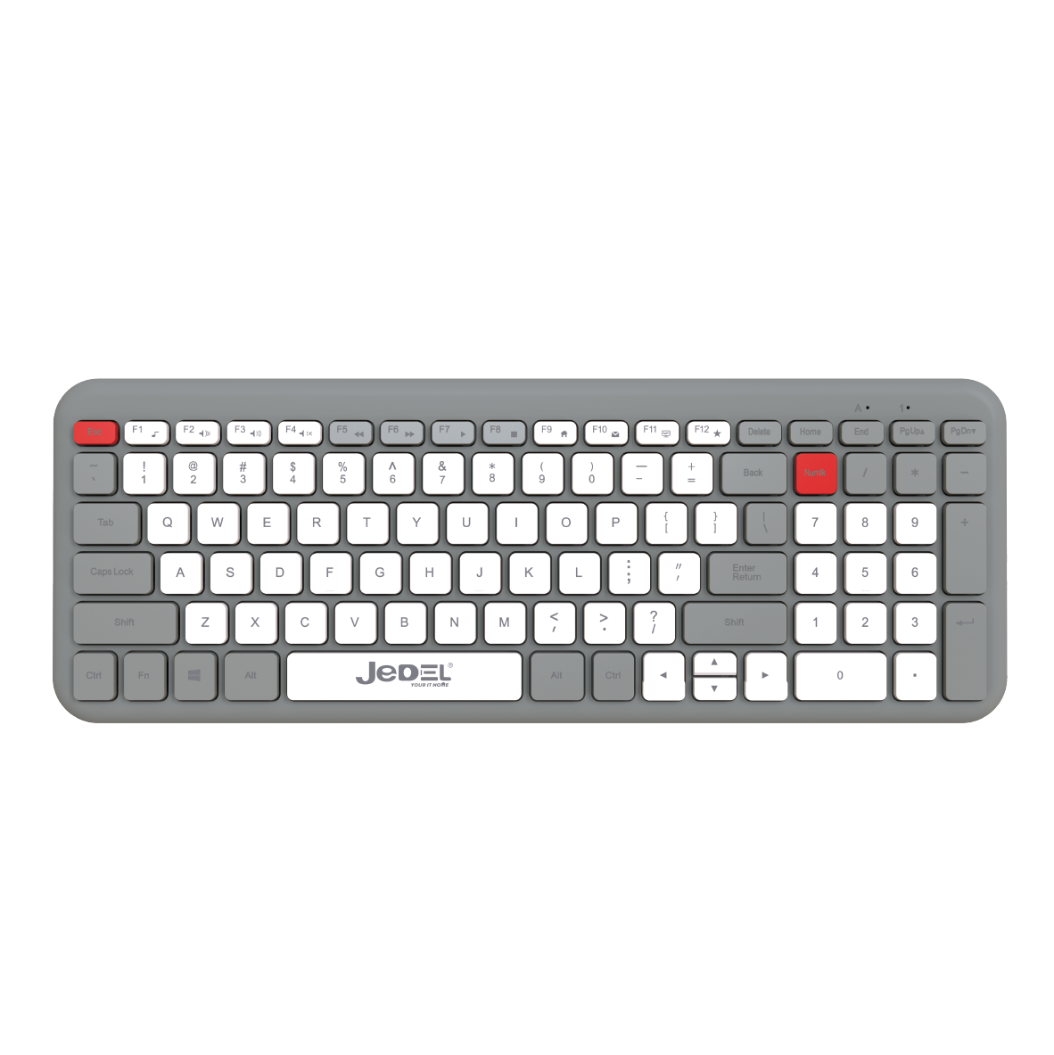 JEDEL WS739 Bluetooth + 2.4Ghz Wireless Dual mode keyboard & Mouse Combo - Image 2