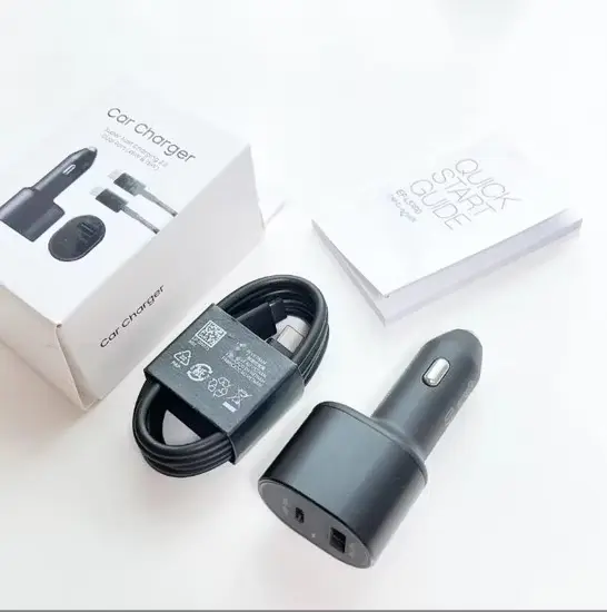 Samsung 45w Pd 15w Usb + 45w Type C Dual Super Fast Car Charger With Cable - Image 2