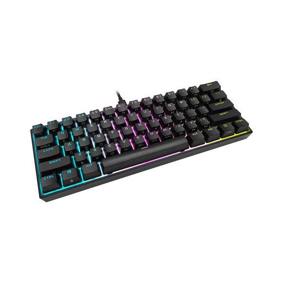 Corsair K65 RGB MINI 60% Mechanical Gaming Keyboard CHERRY MX SPEED Black - Image 2