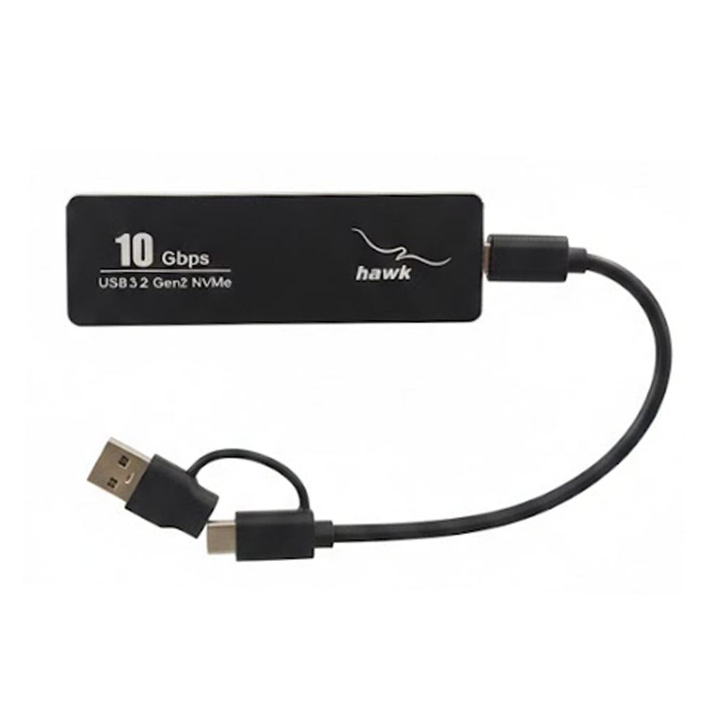 HAWK USB 3.1 to NVMe SSD Case with A-C to C Cable - Image 2