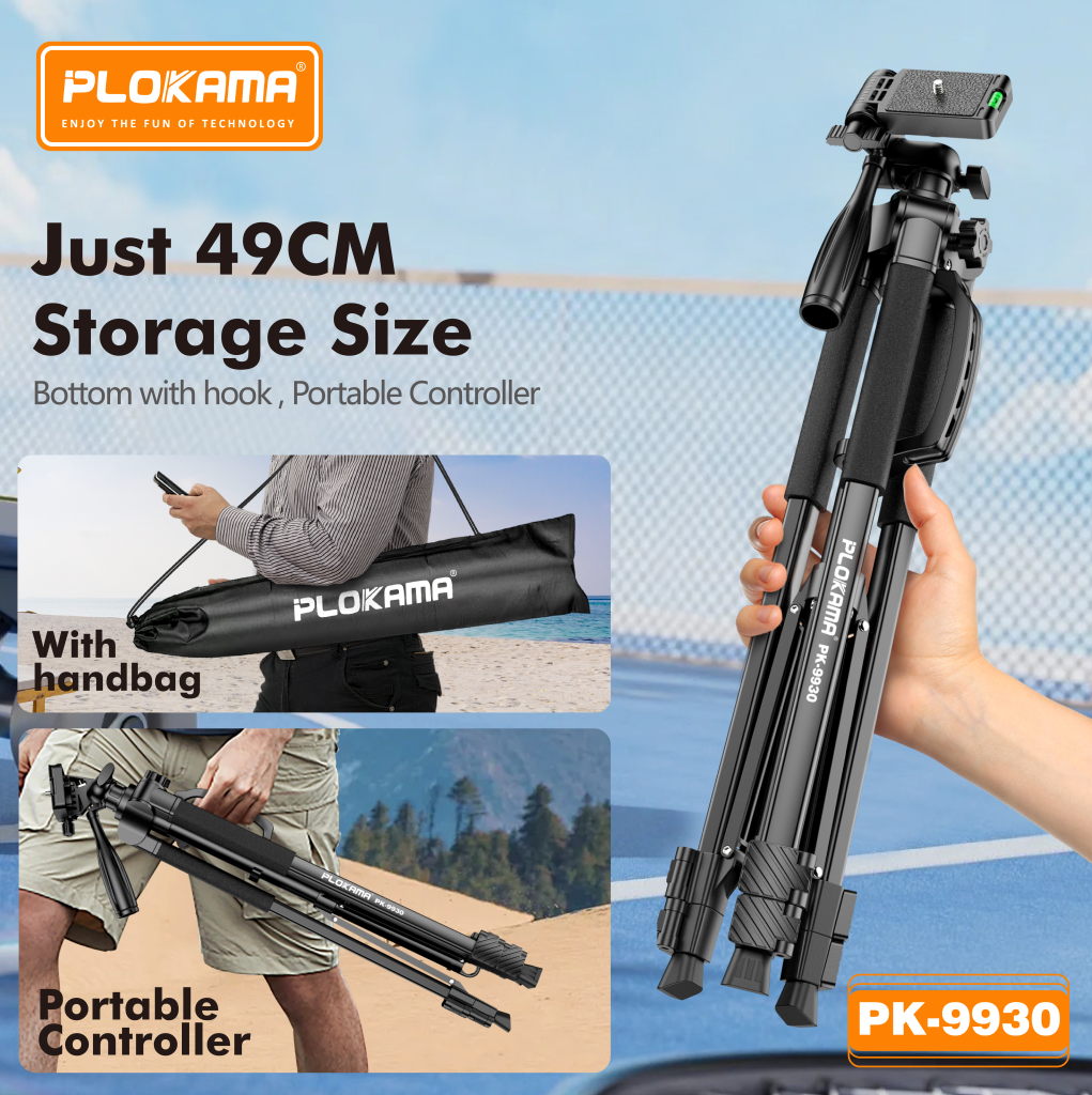 Plokama PK-9930 Professional Video Tripod With Remote - Image 2
