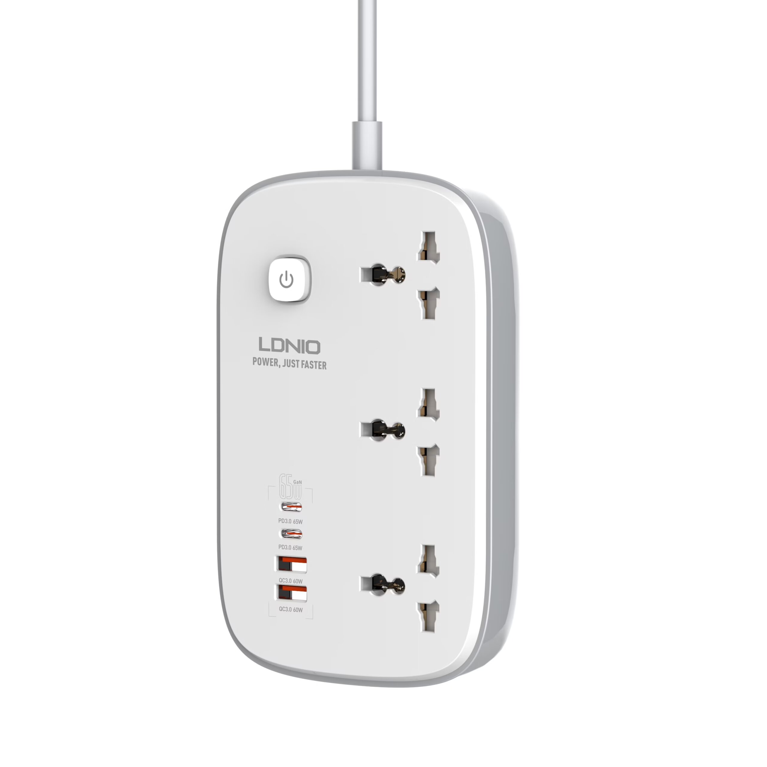 LDNIO Sc6 45W GaN Power Strip with Fast Charging Technology - Image 2