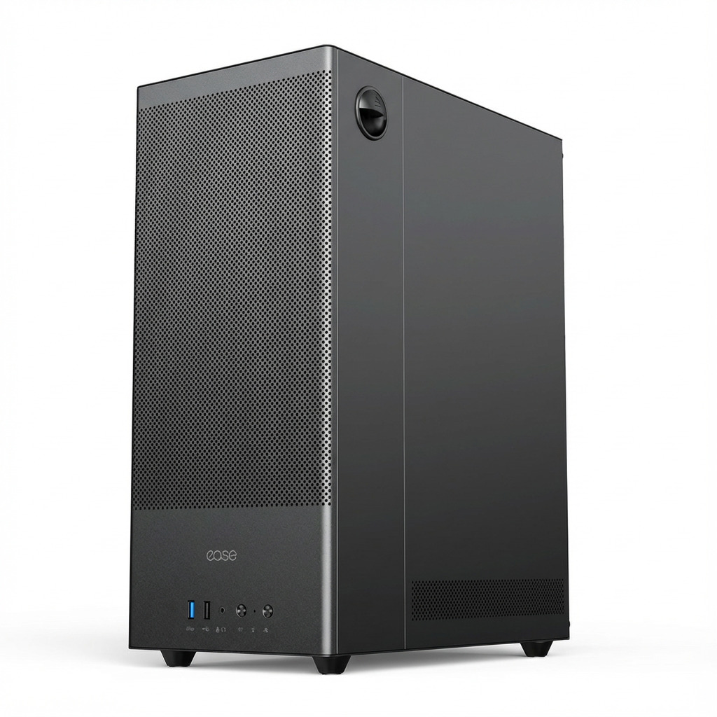 Ease EC120 Mesh & Tempered Glass Mid Tower Case - Image 2