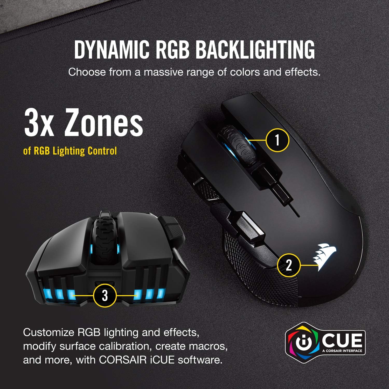 corsair ironclaw rgb wireless gaming mouse ap 5