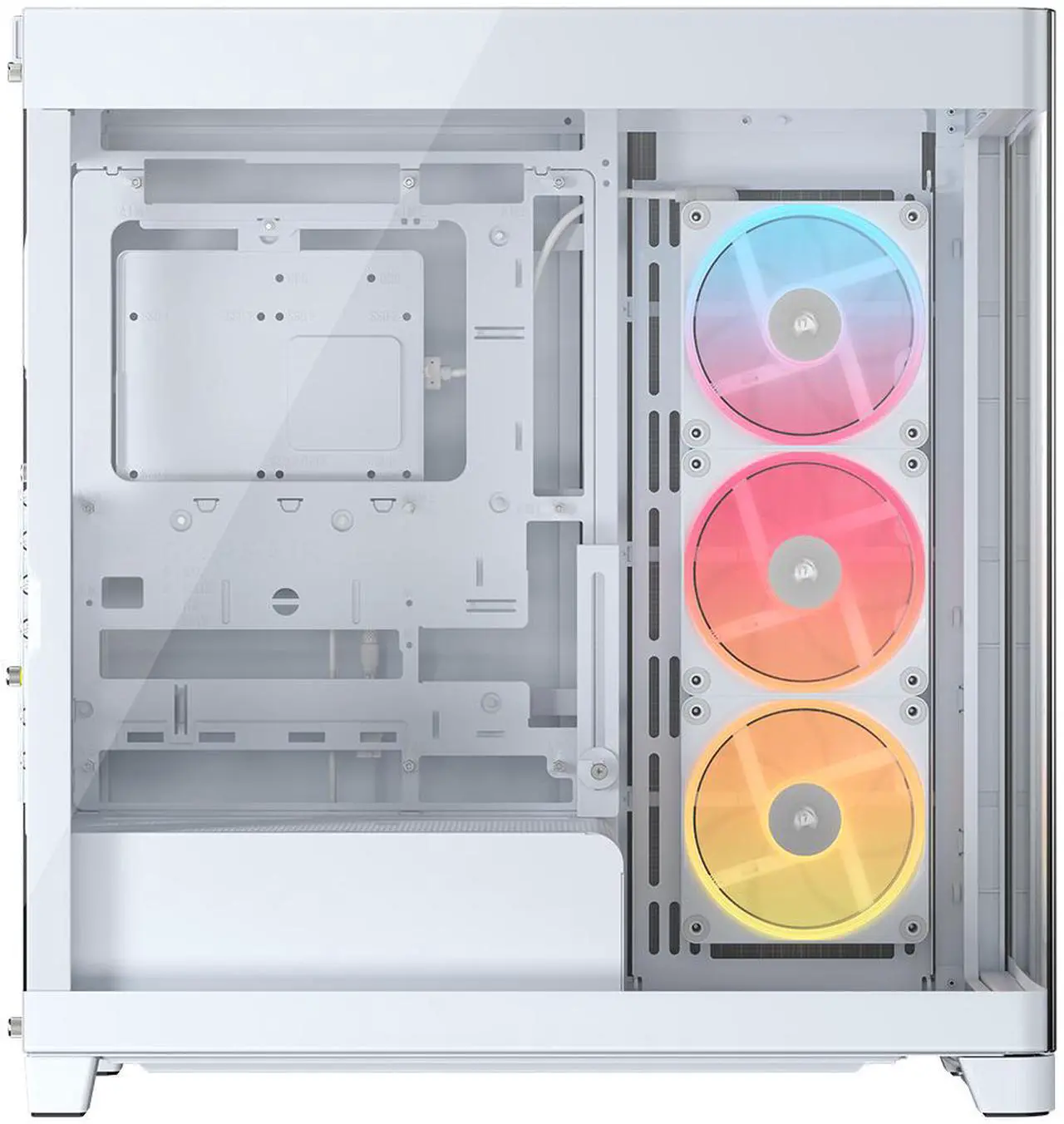 FRAME 4500X LX-R RGB iCUE LINK Panoramic Glass Mid-Tower PC Case – White - Image 2