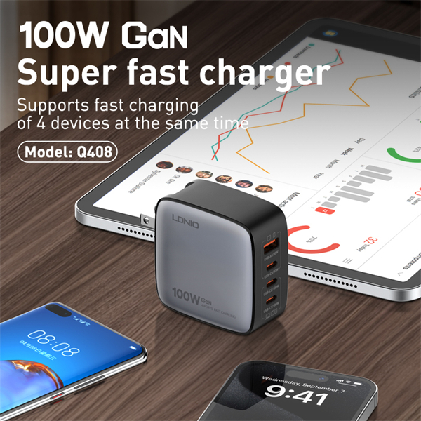 LDNIO Q408 100W GaN Super Fast Charger - Image 2