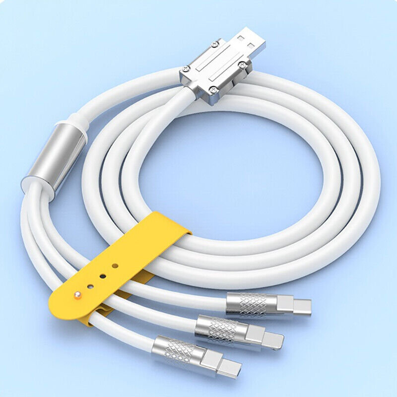 120W 6A 3 In 1 Fast Charging Cable - Image 2