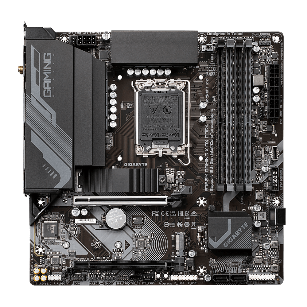 GIGABYTE B760M GAMING X AX DDR4 (REV. 1.1) MOTHERBOARD - Image 2