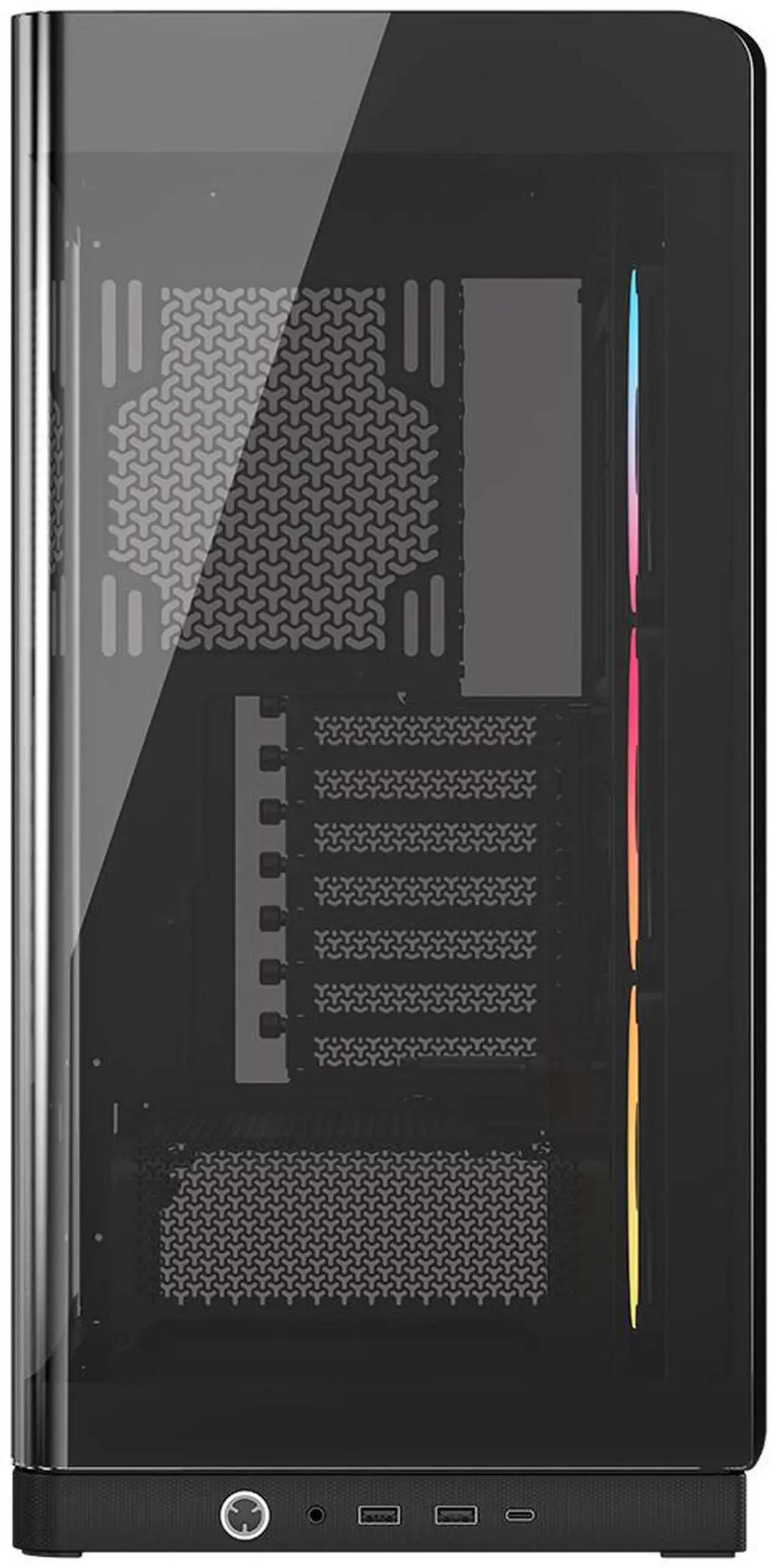 CORSAIR FRAME 4500X LX-R RGB LINK Panoramic Glass Mid-Tower PC Case – Panoramic Glass Exterior – InfiniRail™ - Image 2