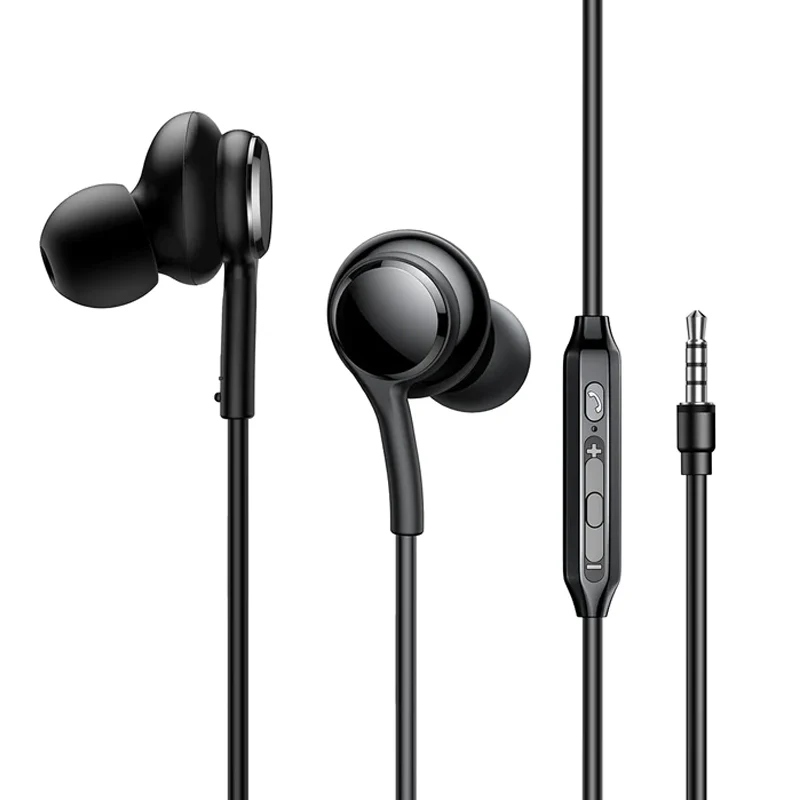 JOYROOM JR-EW02 Wired Series In-Ear Wired Earbuds-Black - Image 2