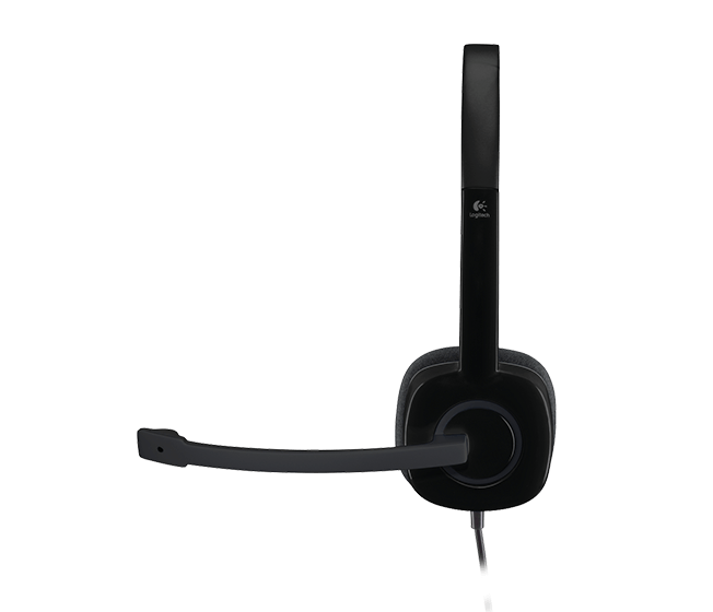 Logitech H151 Analog Stereo Headset with Boom Microphone (981-000587) - Image 2