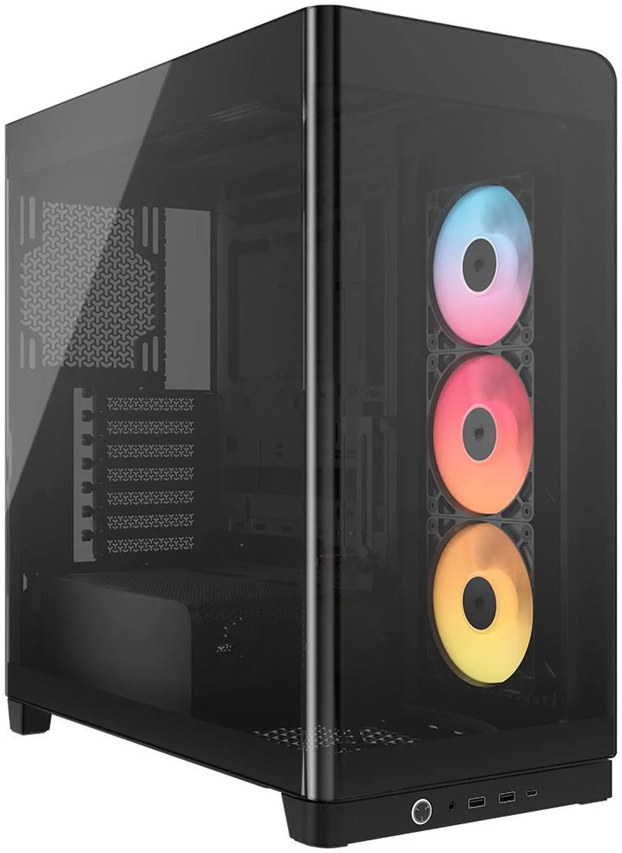 CORSAIR FRAME 4500X RS-R ARGB Panoramic Glass Mid-Tower PC Case – Panoramic Glass Exterior – InfiniRail - Image 2