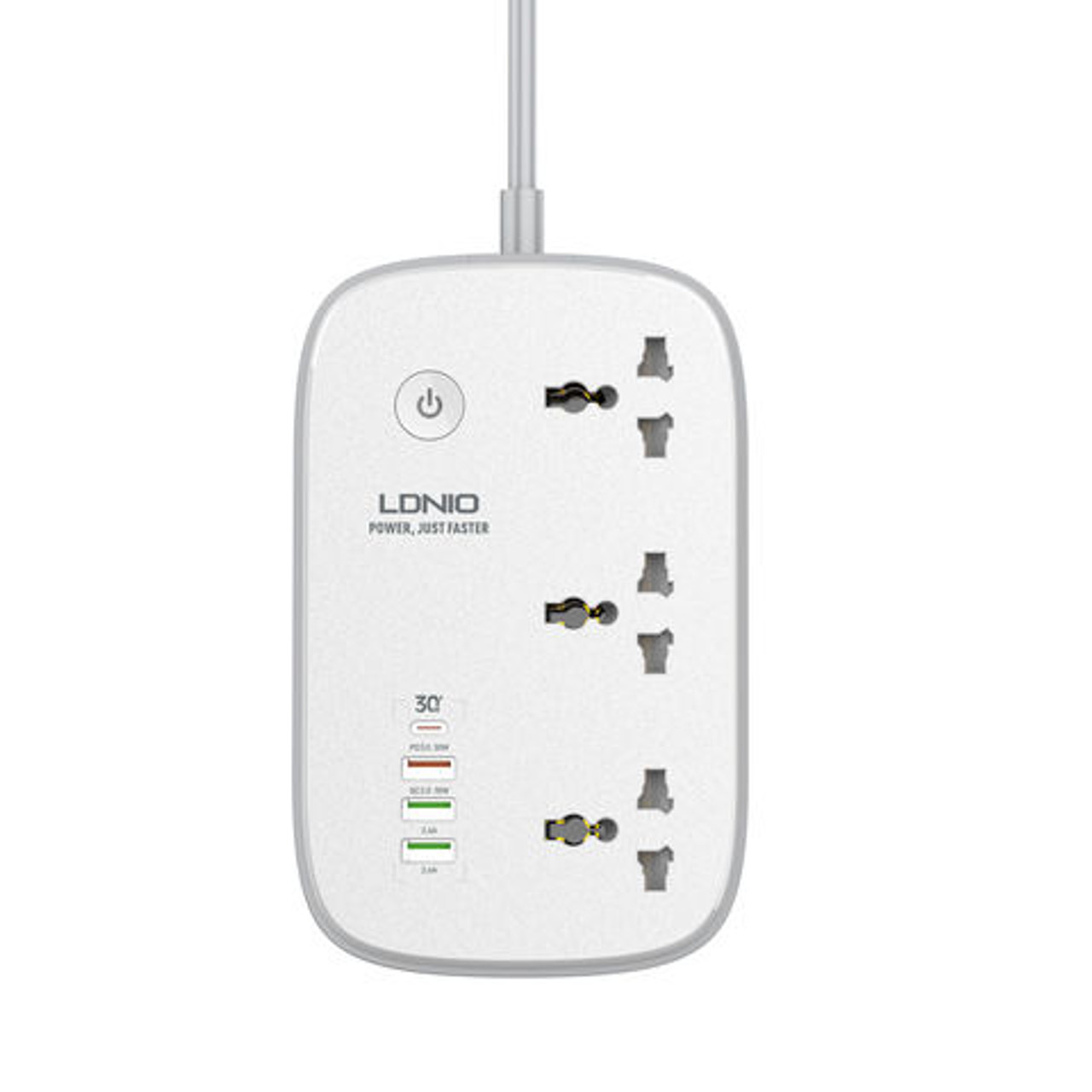 LDNIO SCW3451 WiFi Smart Power Strip – 3 Outlets, 1 PD, 1 QC 3.0, 2 Auto-ID High Output, Socket Switches Extension - Image 2