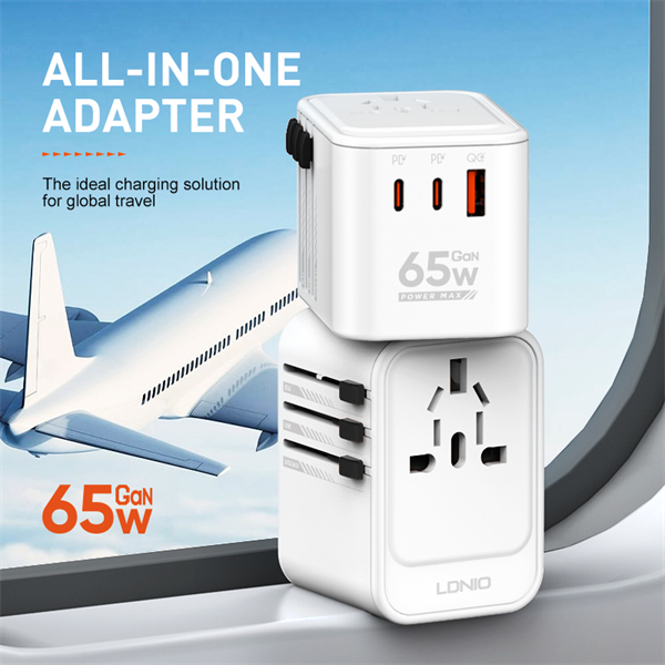 LDNIO Z6 3 USB Ports 65W GaN Travel Adapter - Image 2