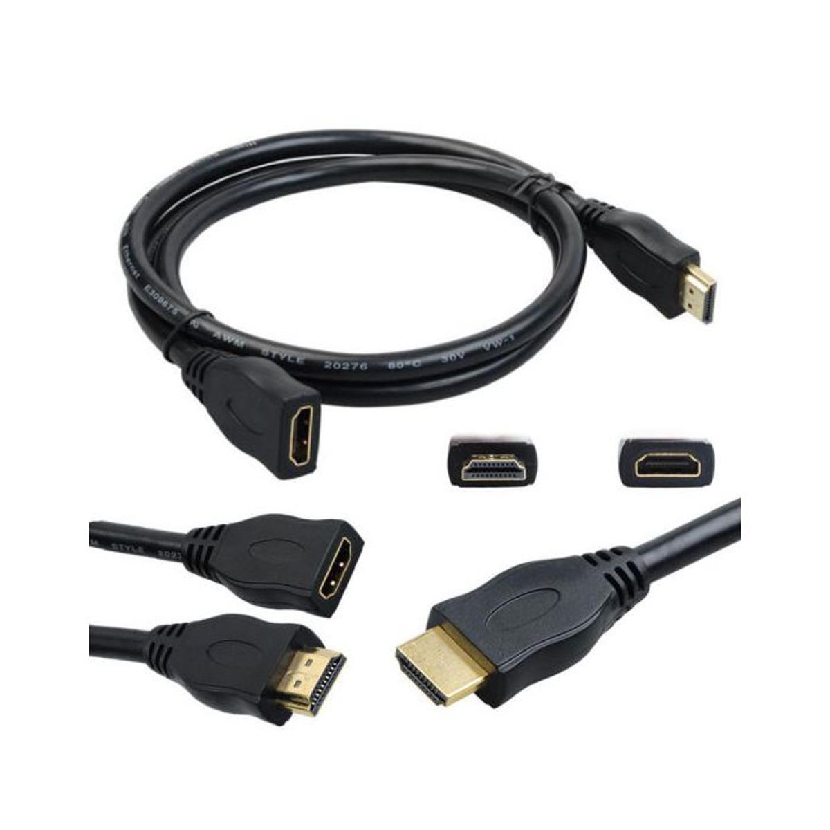 HDMI Male to Female Extension Cable (0.3M) - Image 2