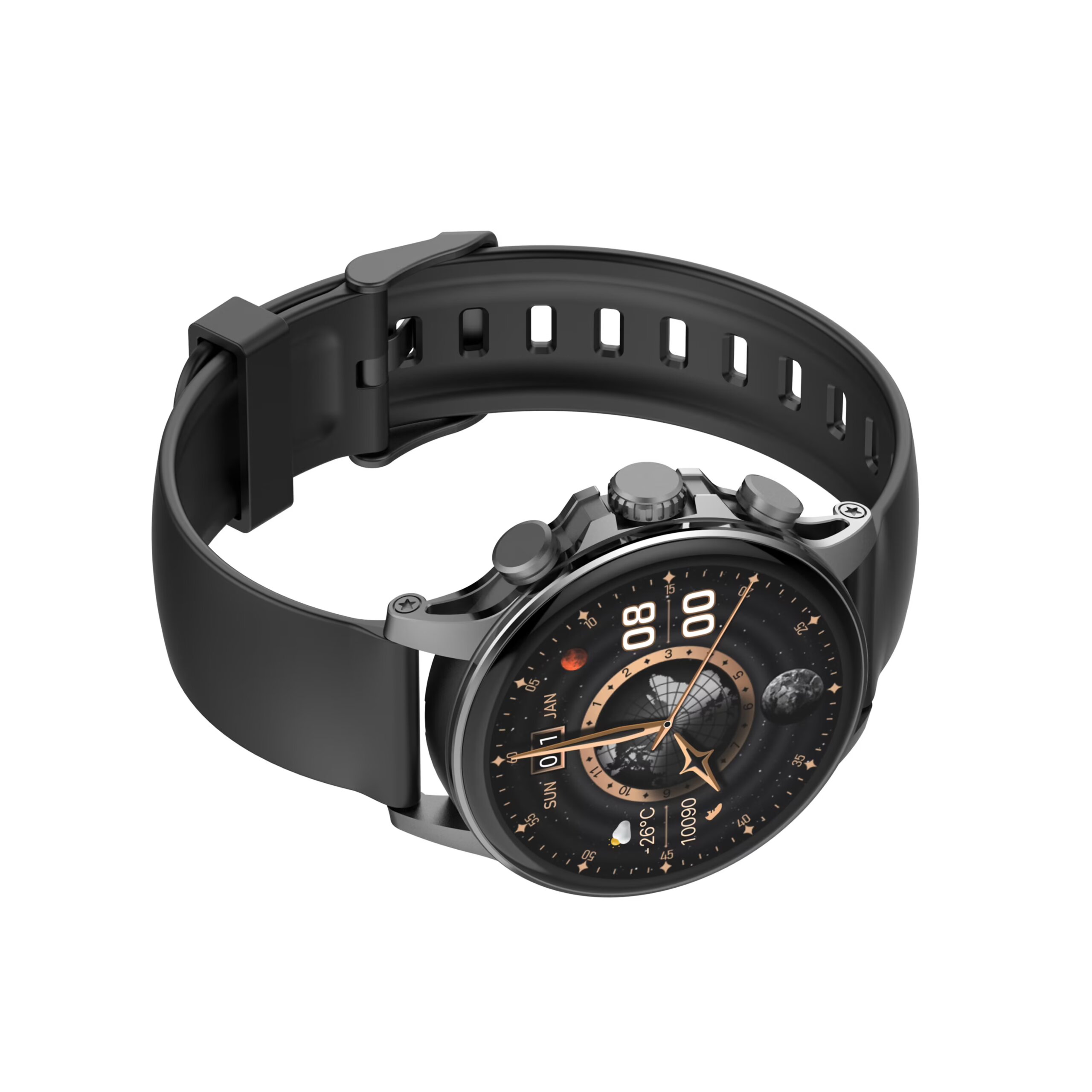 LDNIO SW01 High-Performance Smartwatch – AMOLED HD Screen, Smart Health & Sports Tracking Black - Image 2