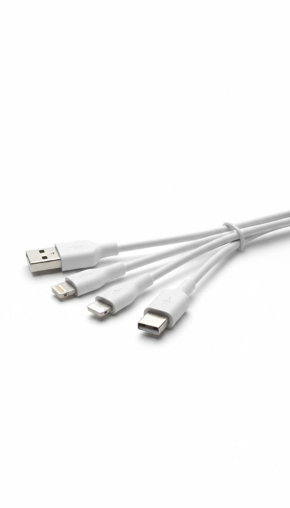 VEN DENS VD-DC0020 3 In 1 USB to Type C Lightning and Micro Charging Cable (1.2 Meter) - Image 2