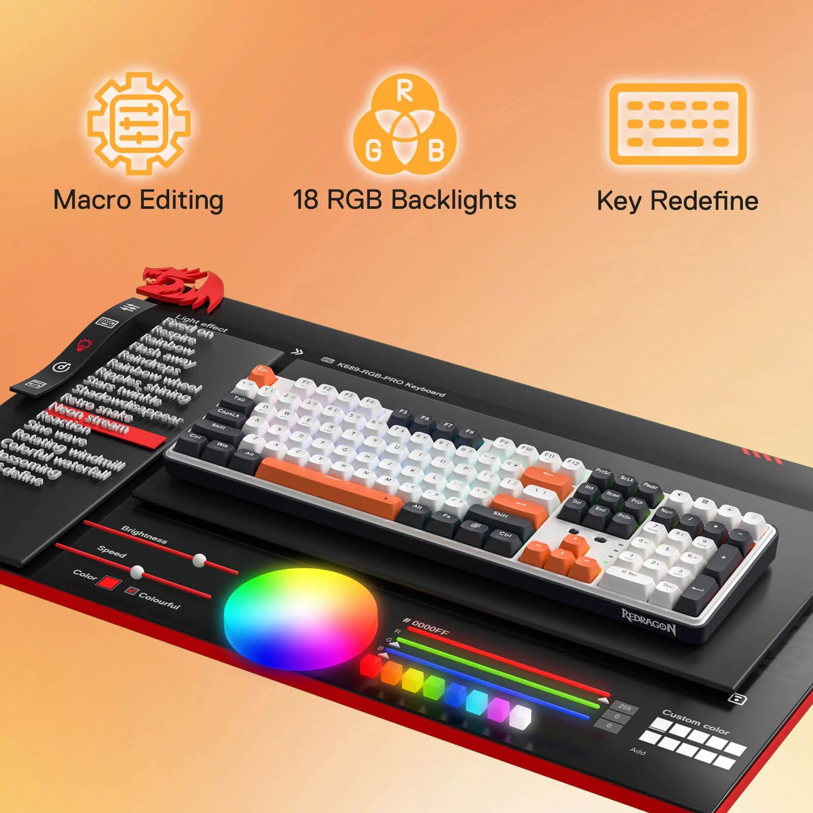 Redragon WYVERN K689 PRO Wireless Mechanical Gaming Keyboard