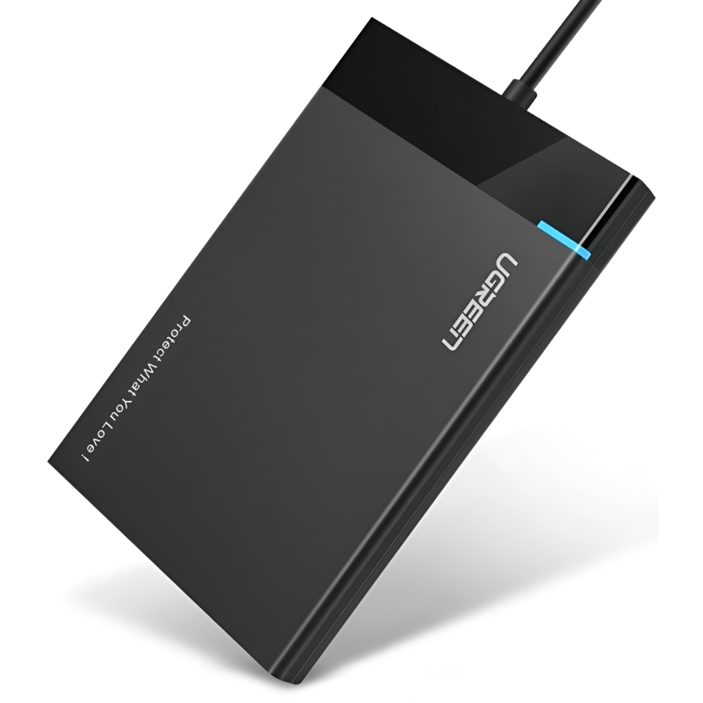 UGREEN US221 2.5″ USB 3.0 HDD/SSD Enclosure – Fast External Storage